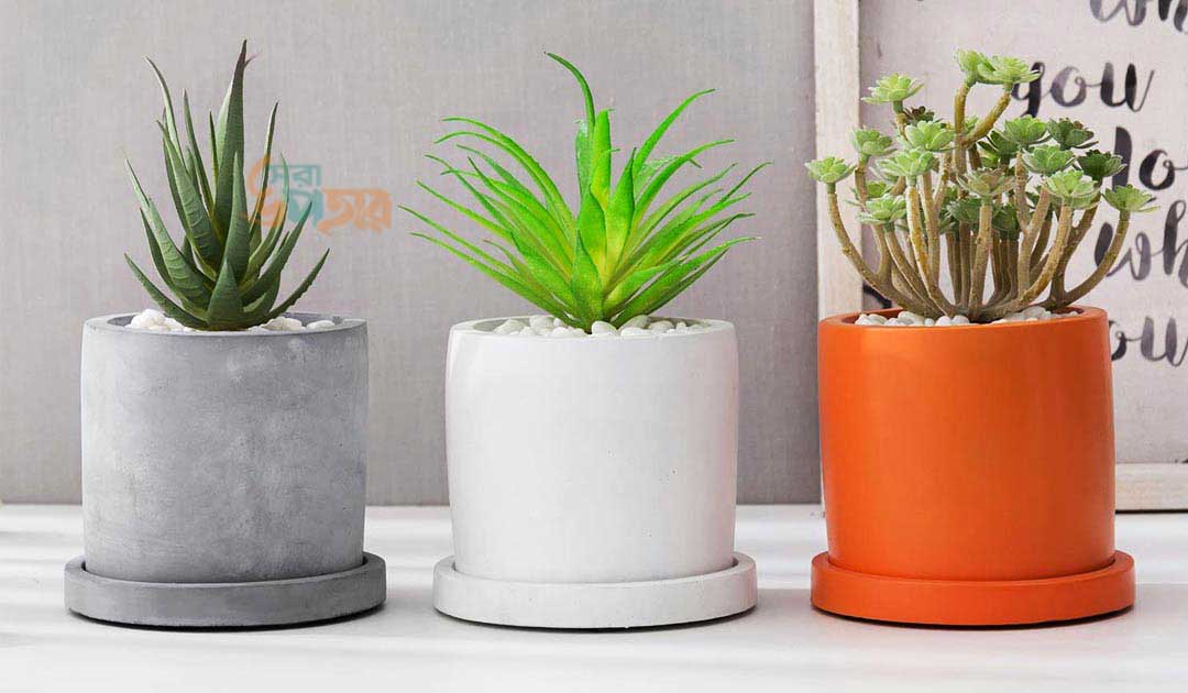 Concrete Flower Tub for Home Decoration